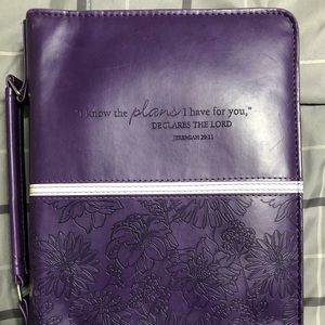 Purple Bible Cover size Large